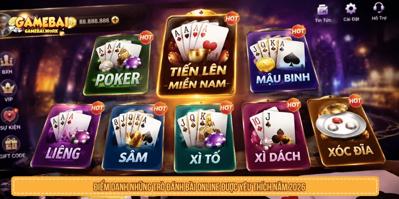 Mỗi trò đánh bài online có cách tính điểm và luật chơi riêng